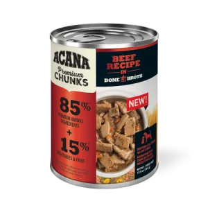 ACANA Beef Recipe in Bone Broth Premium Chunks Wet Dog Food