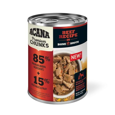 ACANA Beef Recipe in Bone Broth Premium Chunks Wet Dog Food