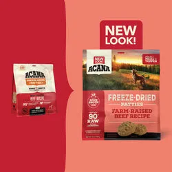 ACANA Farm-Raised Beef Recipe Freeze Dried Dry Dog Food