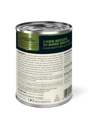 ACANA Premium Chunks Pork Recipe in Bone Broth Wet Dog Food