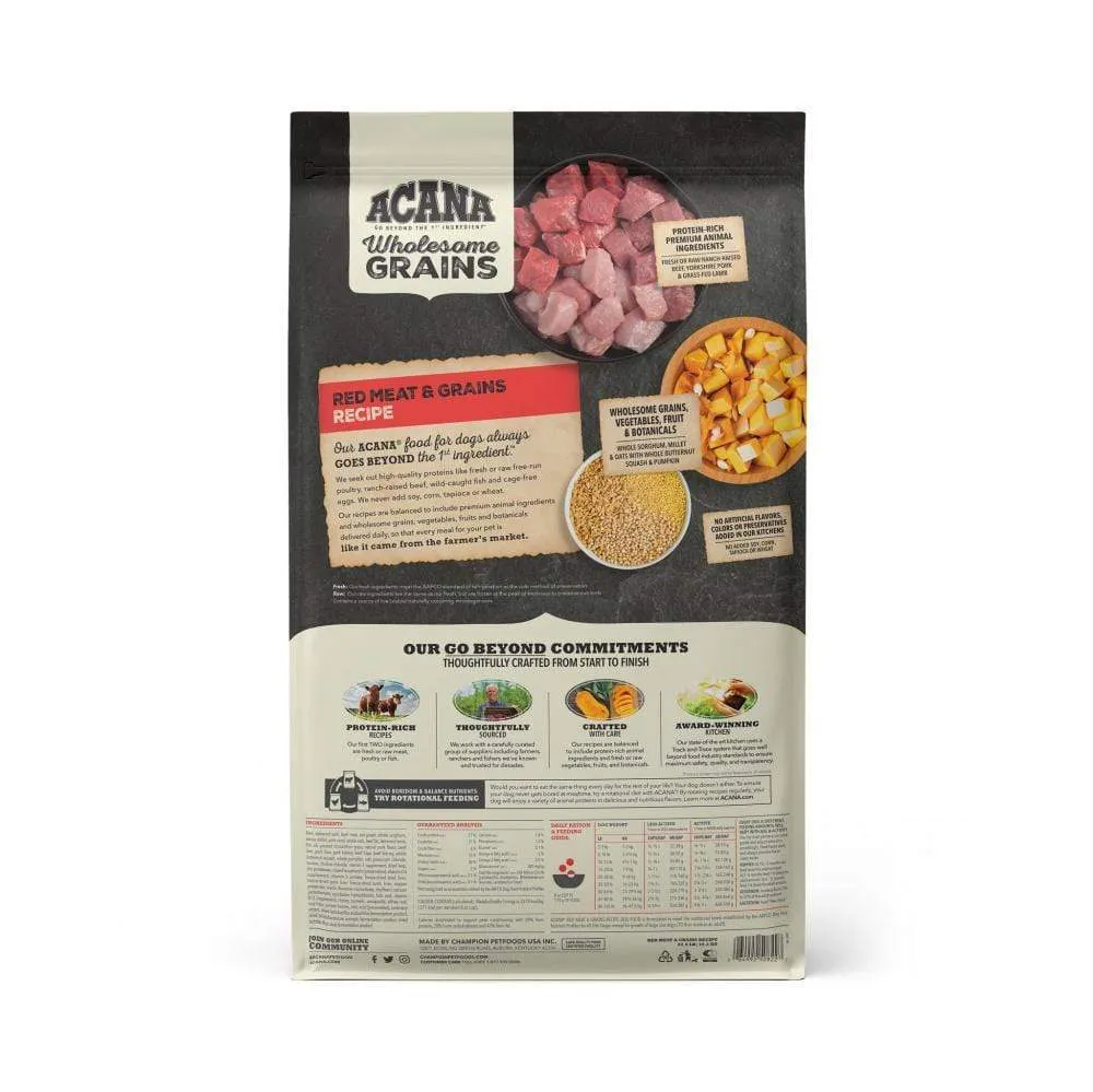 ACANA Wholesome Grains Red Meat Recipe Dry Dog Food