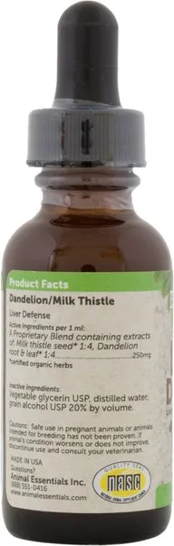 Animal Essentials Liver Defense Support Supplement for Dogs & Cats