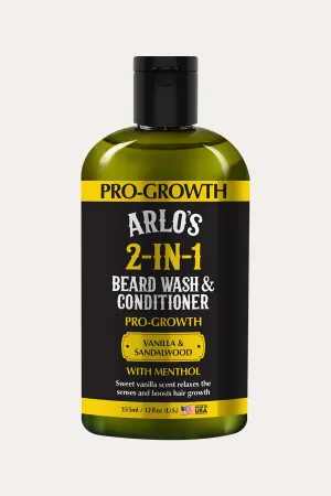 ARLO'S PRO GROWTH 2 IN 1 BEARD WASH & CONDITIONER 12oz