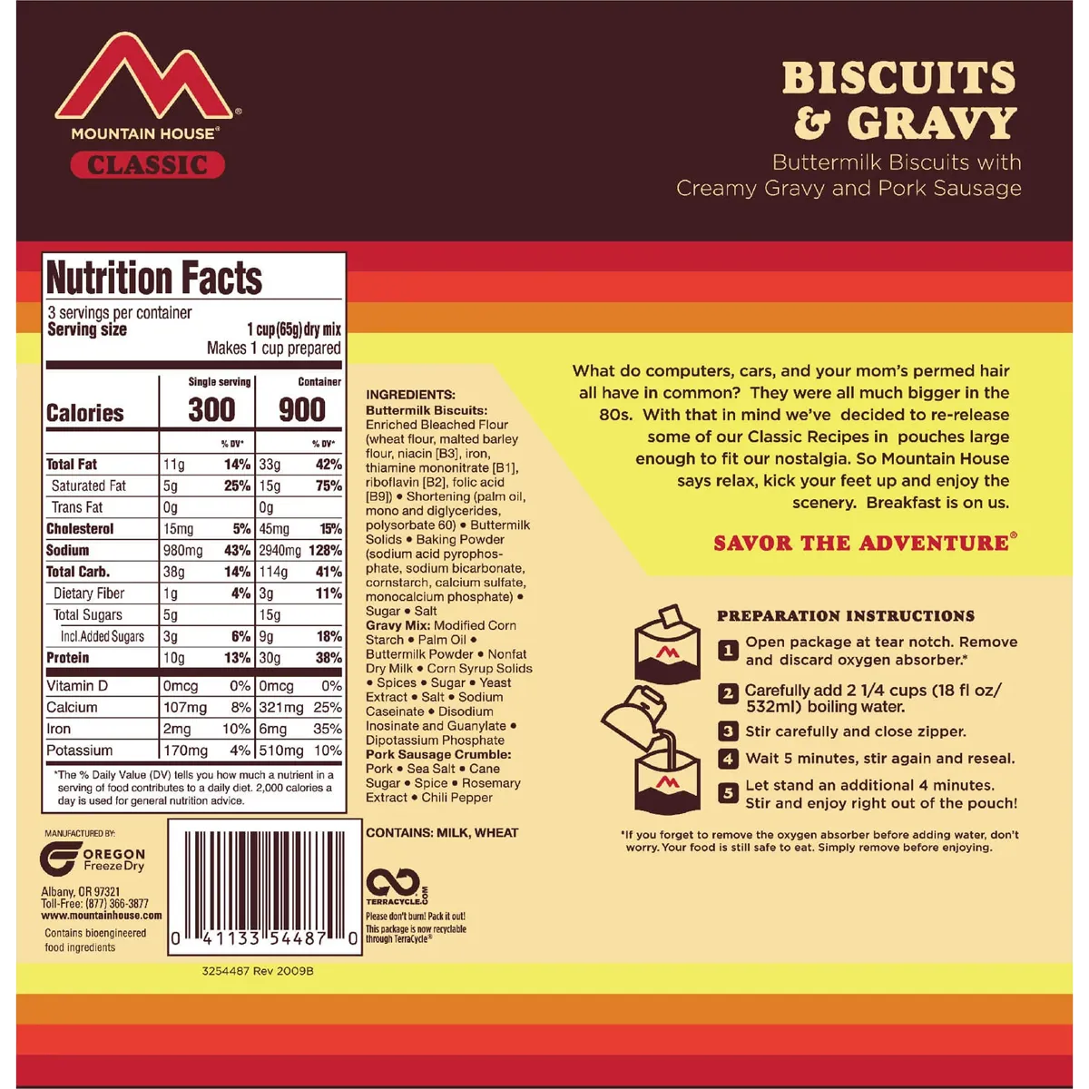 Biscuits and Gravy (3 Servings)