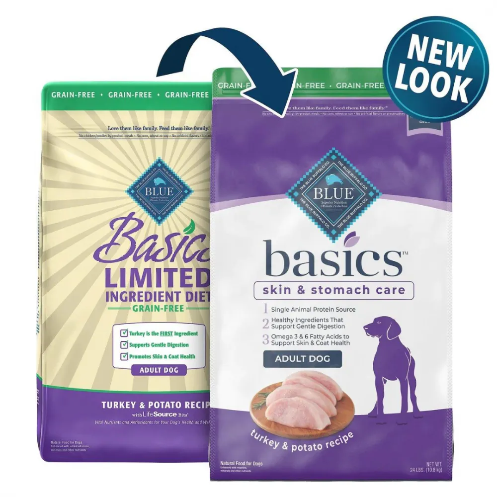 Blue Buffalo Basics Grain Free Adult Turkey and Potato Dry Dog Food