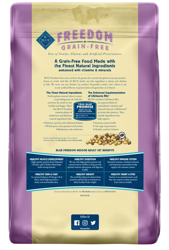 Blue Buffalo Freedom Grain Free Indoor Chicken Recipe Dry Cat Food