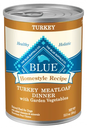 Blue Buffalo Homestyle Recipe Turkey Meatloaf Dinner With Carrots And Sweet Potatoes Canned Dog Food