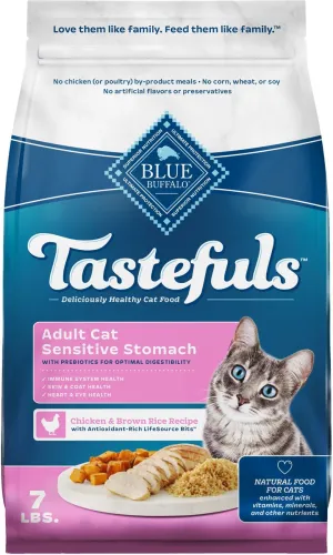 Blue Buffalo Sensitive Stomach Natural Chicken & Brown Rice Dry Cat Food