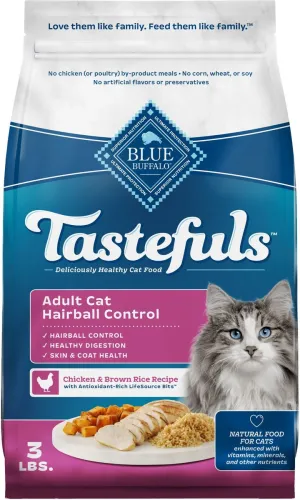 Blue Buffalo Tastefuls Hairball Control Chicken & Brown Rice Recipe Adult Dry Cat Food