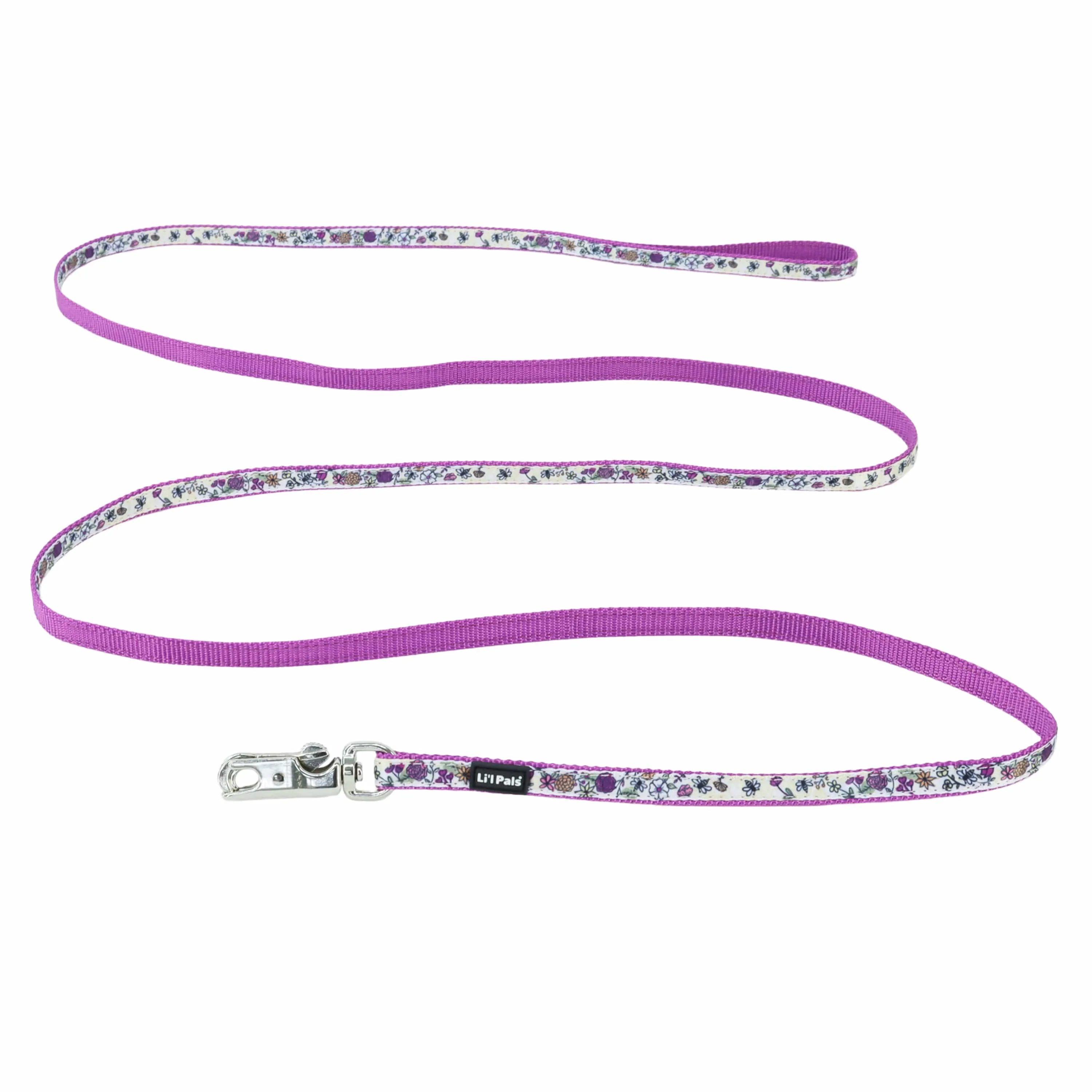 Coastal Pet Products Li'l Bumble Bees Li'l Pals Charming Ribbon Overlay Dog Leash