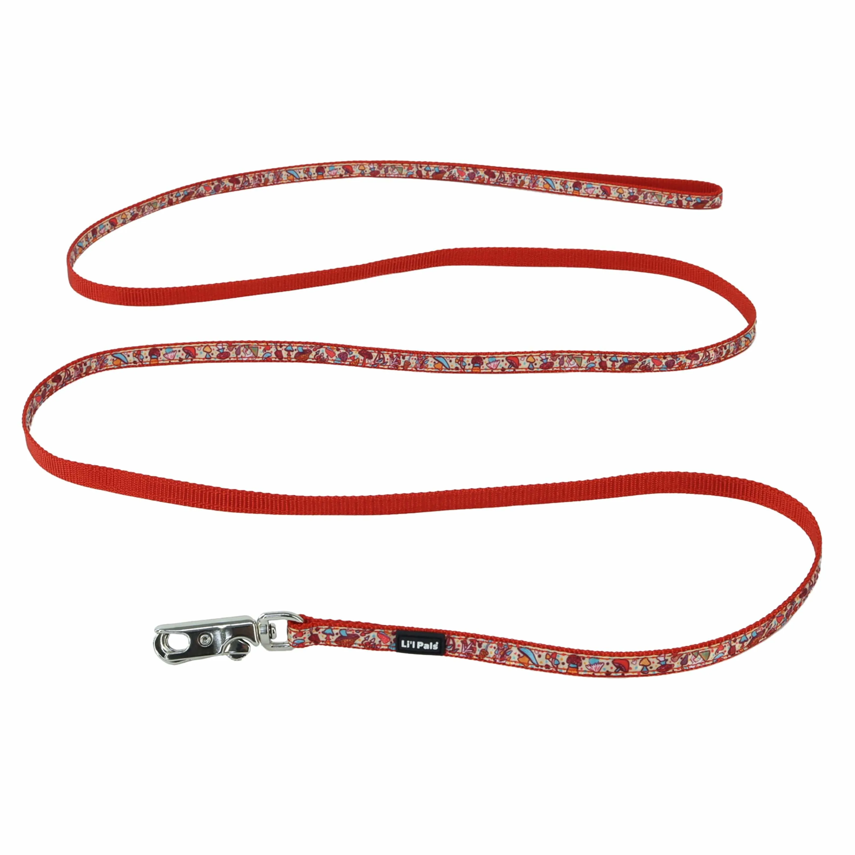 Coastal Pet Products Li'l Mushrooms Li'l Pals Charming Ribbon Overlay Dog Leash