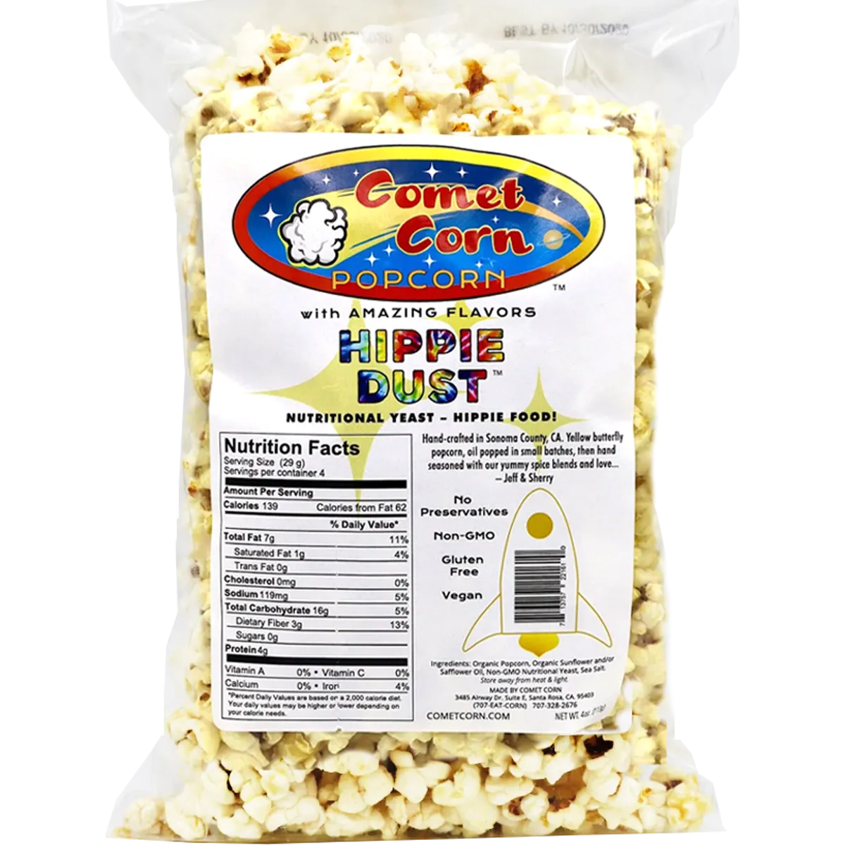 Comet Corn Popcorn 4.0 oz