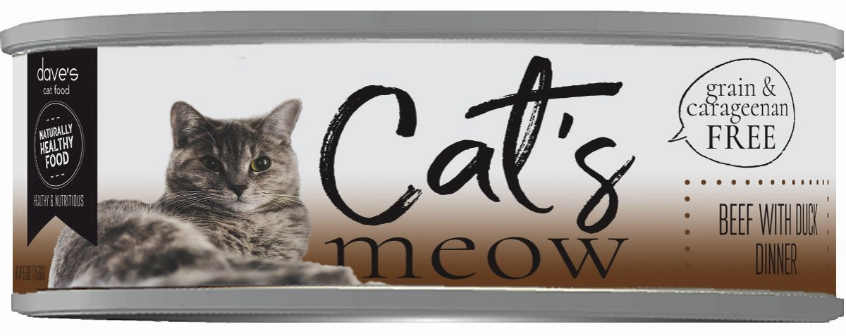 Dave's Cat’s Meow Beef with Duck Dinner Canned Cat Food