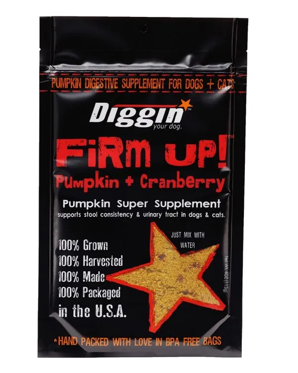 Diggin Your Dog FiRM UP!  Cranberry Pumpkin Super Supplement