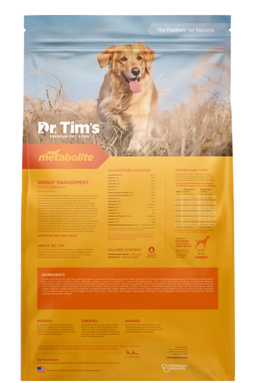 Dr. Tim's Metabolite Weight Management Formula Dry Dog Food
