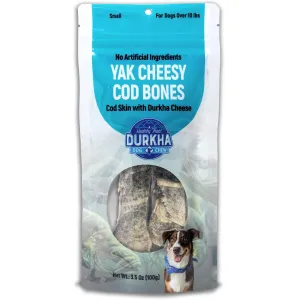 Durkha Pet Products Yak Cheesy Cod Bones Dog 5 in