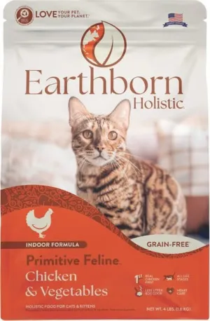 Earthborn Holistic Primitive Feline Grain Free Chicken & Vegetables Natural Cat Food