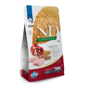 Farmina N&D Ancestral Grain Chicken & Pomegranate Adult Dry Cat Food