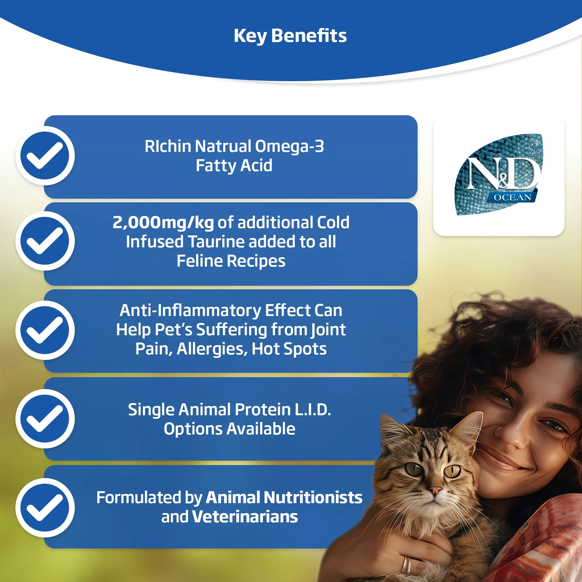Farmina N&D Ocean Grain Free Herring & Orange Adult Dry Cat Food