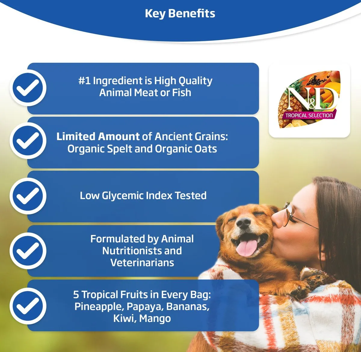 Farmina N&D Tropical Selection Salmon, Spelt, Oats & Tropical Fruits Medium & Maxi Adult Dry Dog Food