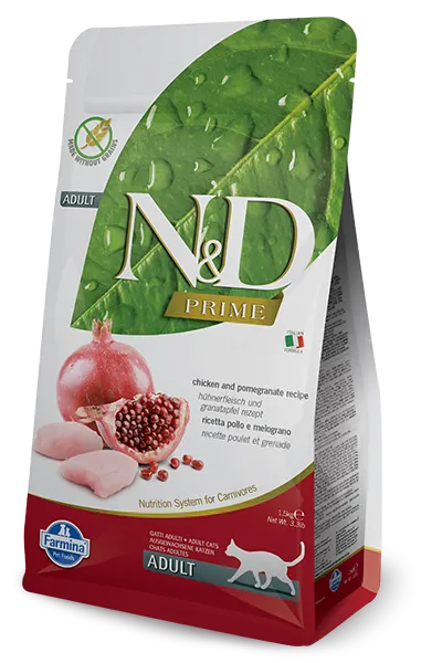 Farmina Natural & Delicious Prime Chicken & Pomegranate Adult Dry Cat Food