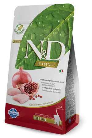 Farmina Natural & Delicious Prime Chicken & Pomegranate Dry Kitten Food