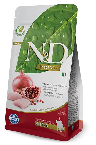 Farmina Natural & Delicious Prime Chicken & Pomegranate Dry Kitten Food
