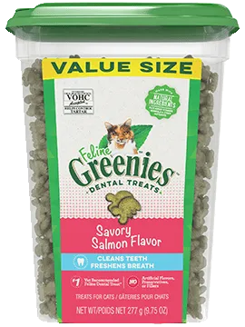 FELINE GREENIES™ Dental Treats Savory Salmon Flavor
