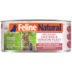 Feline Natural Canned Chicken & Venison Cat Food
