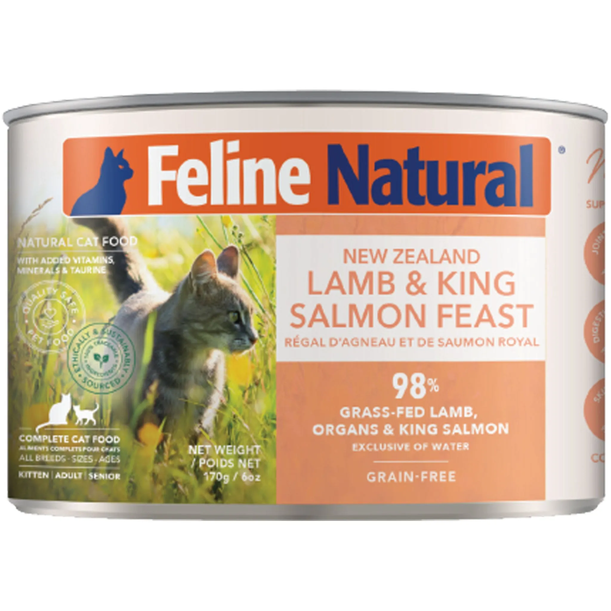 Feline Natural Lamb & Salmon Canned Cat Food
