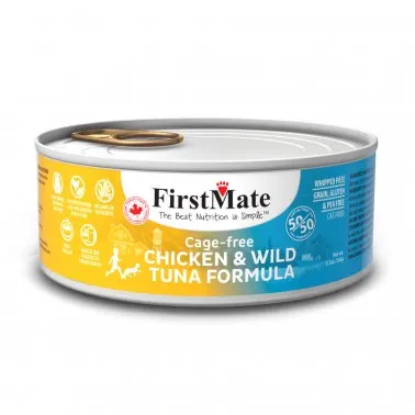 FirstMate 50/50 Cage-Free Chicken and Wild Tuna Formula Canned Cat Food