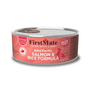 FirstMate Grain Friendly Wild Pacific Salmon & Rice Formula Canned Cat Food