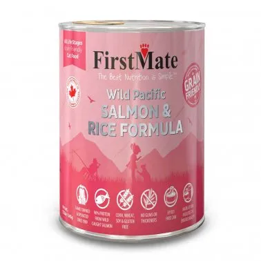 FirstMate Grain Friendly Wild Pacific Salmon & Rice Formula Canned Cat Food