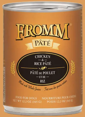 Fromm Chicken & Rice Pate Canned Dog Food