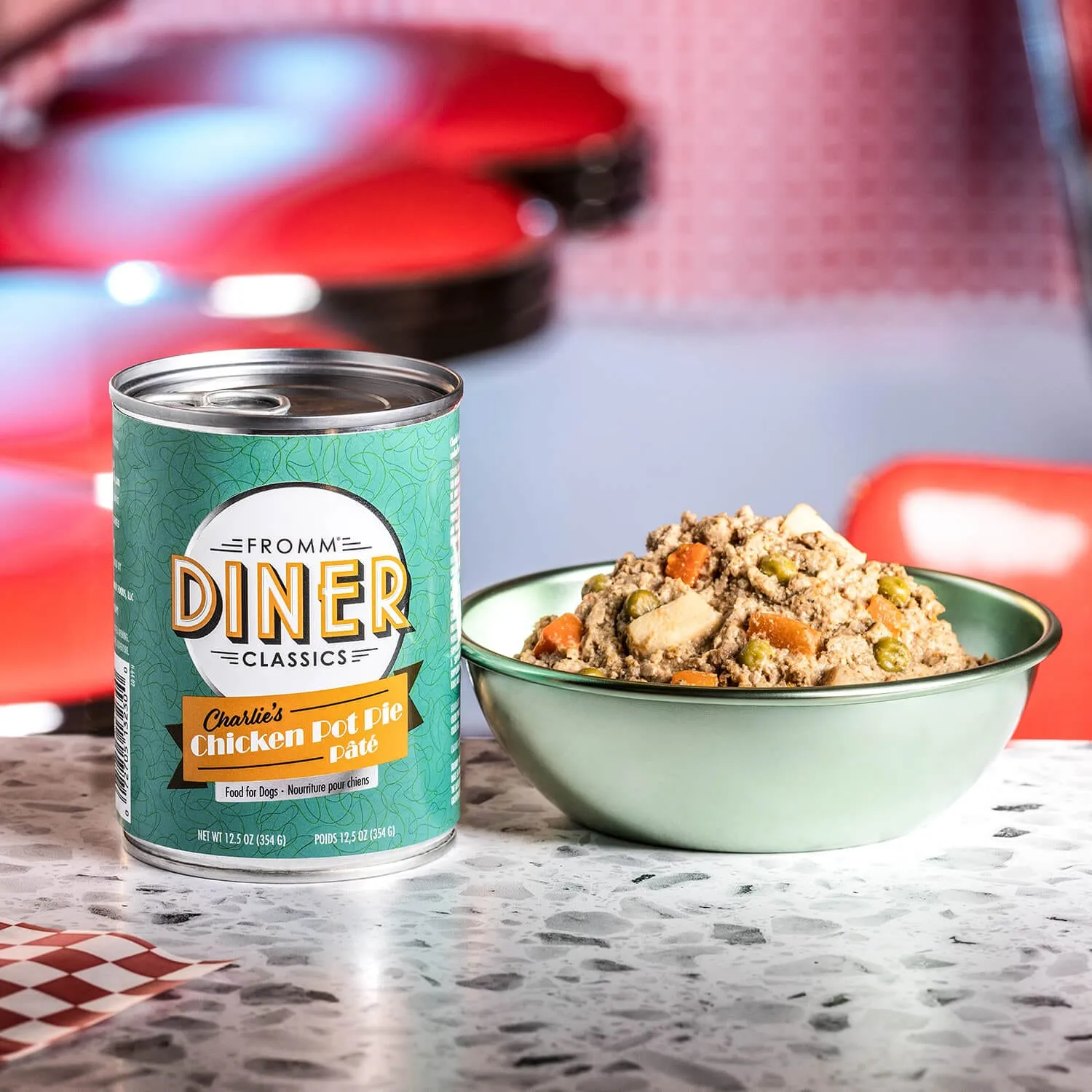 Fromm Diner Classics Charlie’s Chicken Pot Pie Pate Wet Dog Food
