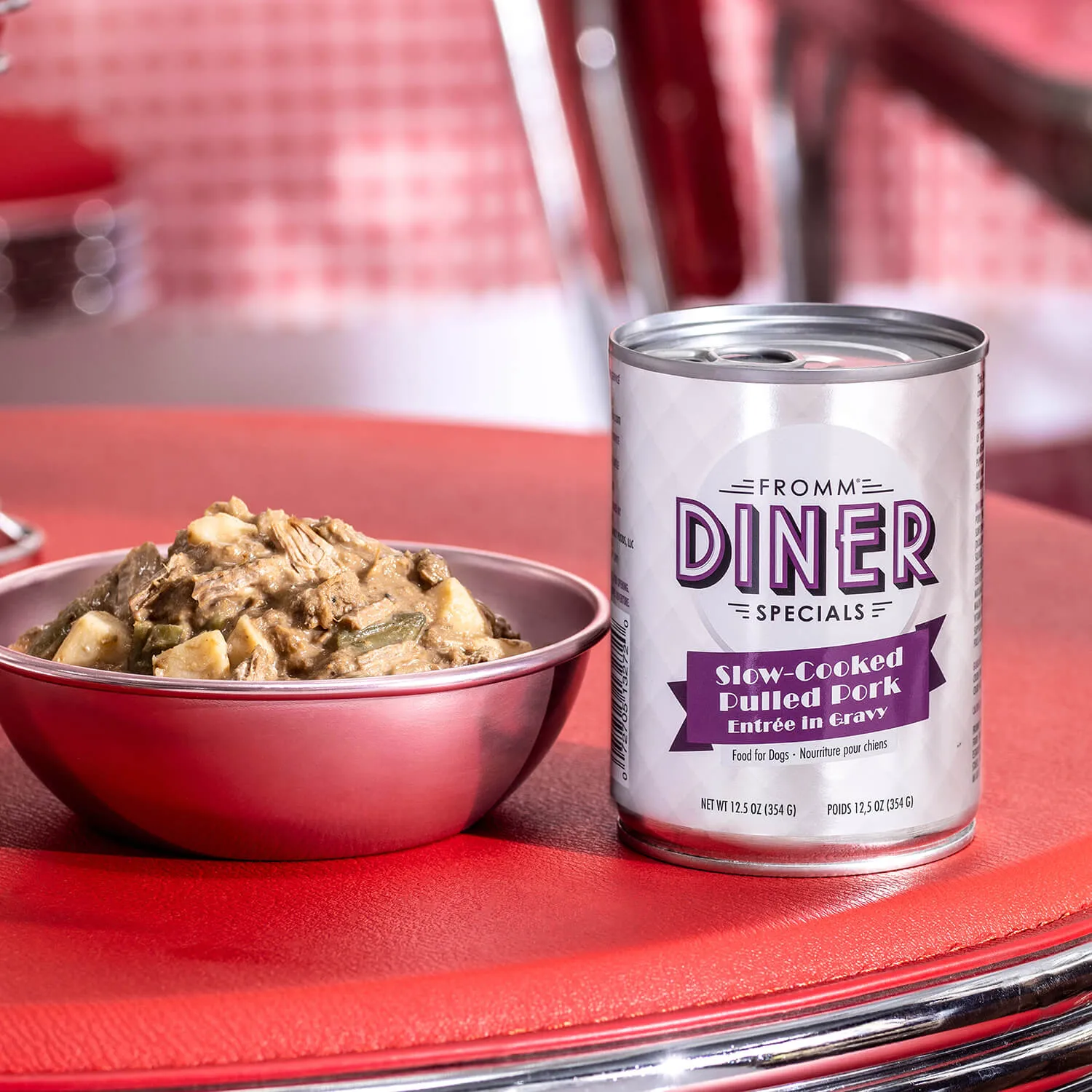 Fromm Diner Specials Slow-Cooked Pulled Pork Entree in Gravy Wet Dog Food