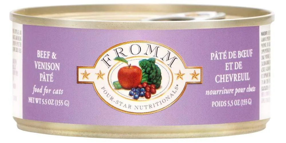 Fromm Four-Star Beef & Venison Pate Canned Cat Food