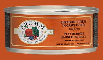 Fromm Four-Star Shredded Turkey in Gravy Entree Canned Cat Food