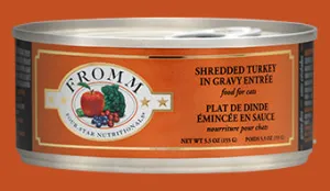 Fromm Four-Star Shredded Turkey in Gravy Entree Canned Cat Food