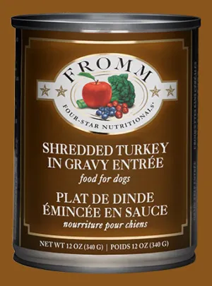 Fromm Four-Star  Shredded Turkey in Gravy Entree Canned Dog Food