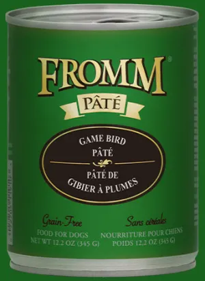 Fromm Grain Free Game Bird Pate Canned Dog Food