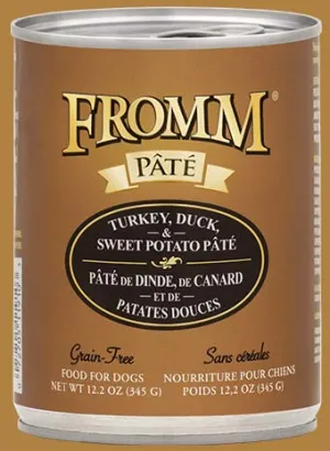 Fromm Grain-Free Turkey, Duck & Sweet Potato Pate Canned Dog Food