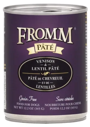 Fromm Grain-Free Venison & Lentil Pate Canned Dog Food