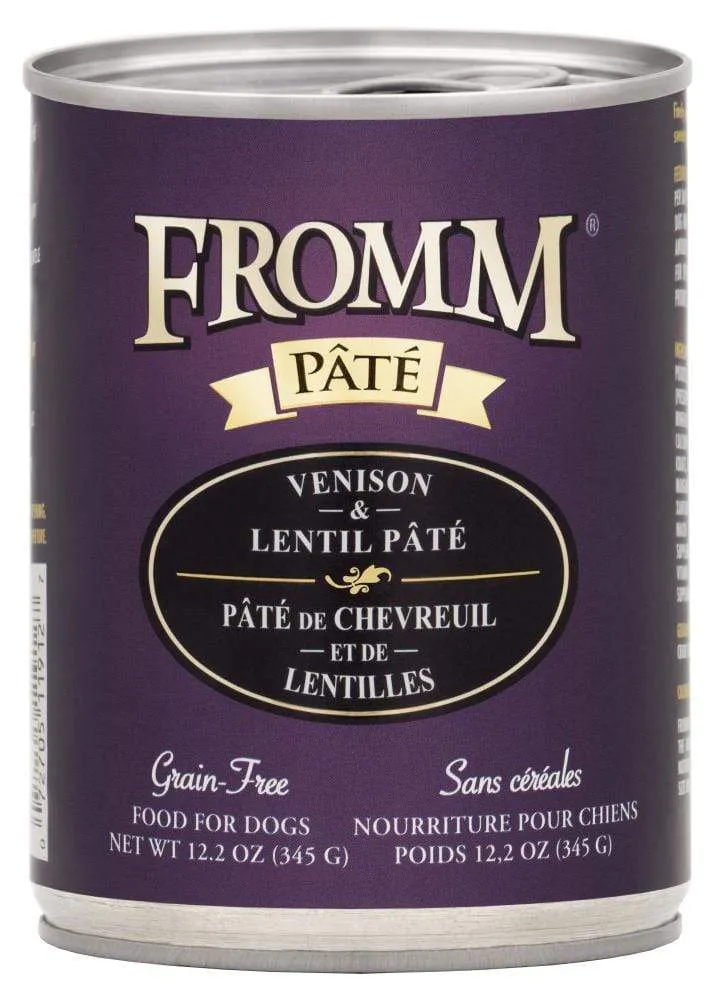 Fromm Grain-Free Venison & Lentil Pate Canned Dog Food