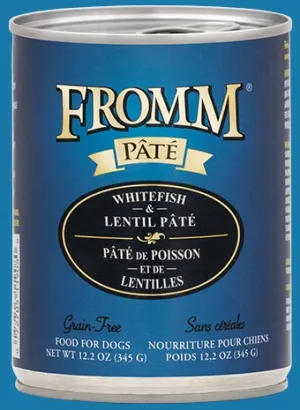 Fromm Grain-Free Whitefish & Lentil Pate Canned Dog Food