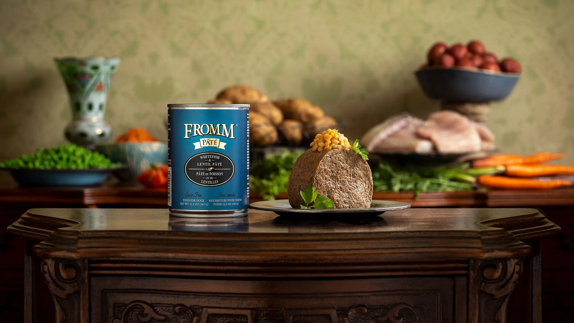 Fromm Grain-Free Whitefish & Lentil Pate Canned Dog Food