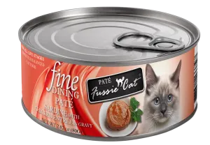 Fussie Cat Fine Dining Pate Sardine with Chicken Entree Wet Cat Food, 2.82oz