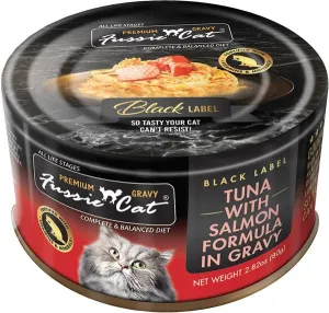 Fussie Cat Tuna with Salmon in Gravy Canned Cat Food