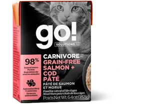 Go! Solutions Carnivore Grain Free Salmon and Cod Pâté for Cats 