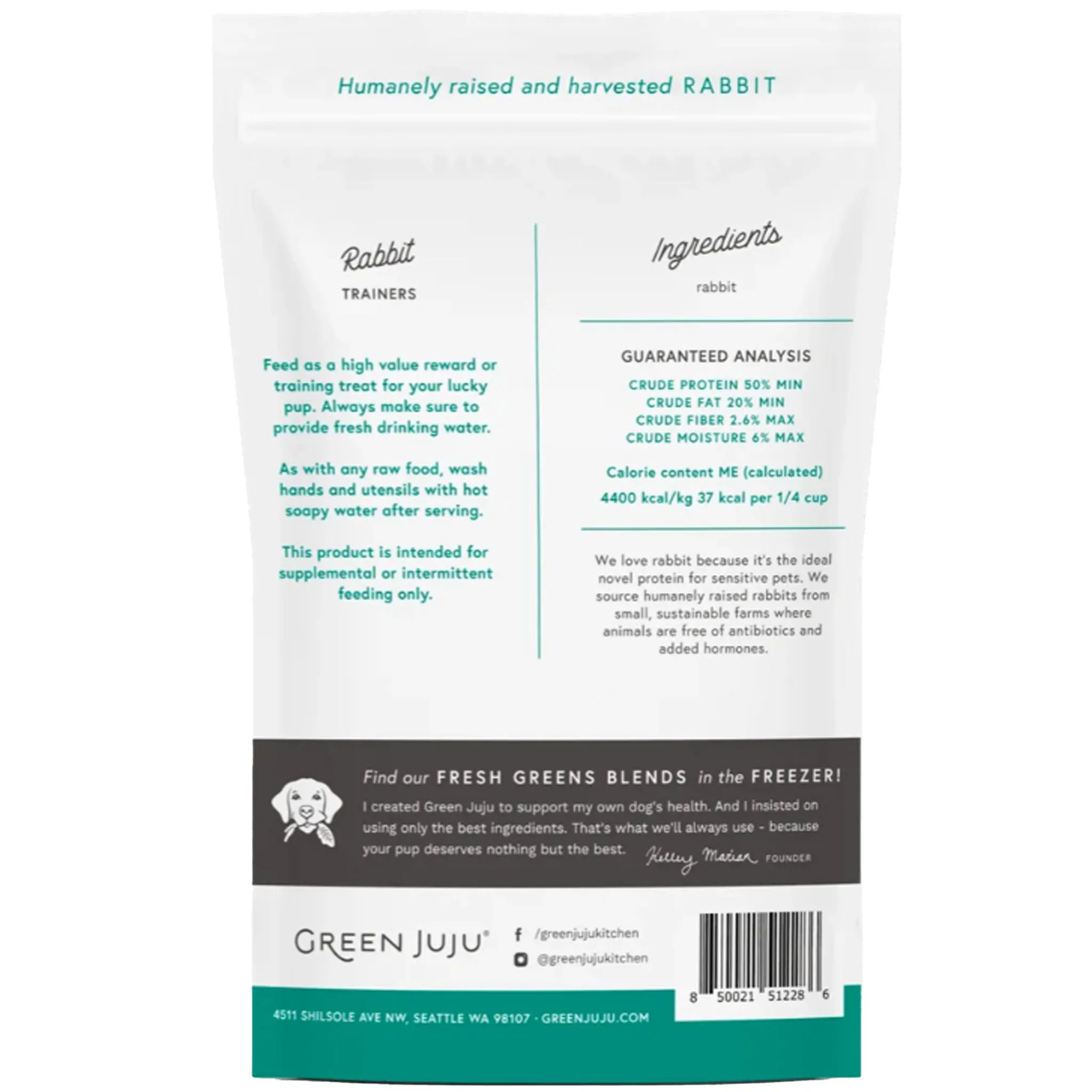 Green Juju Training Treat Rabbit Dog Treats